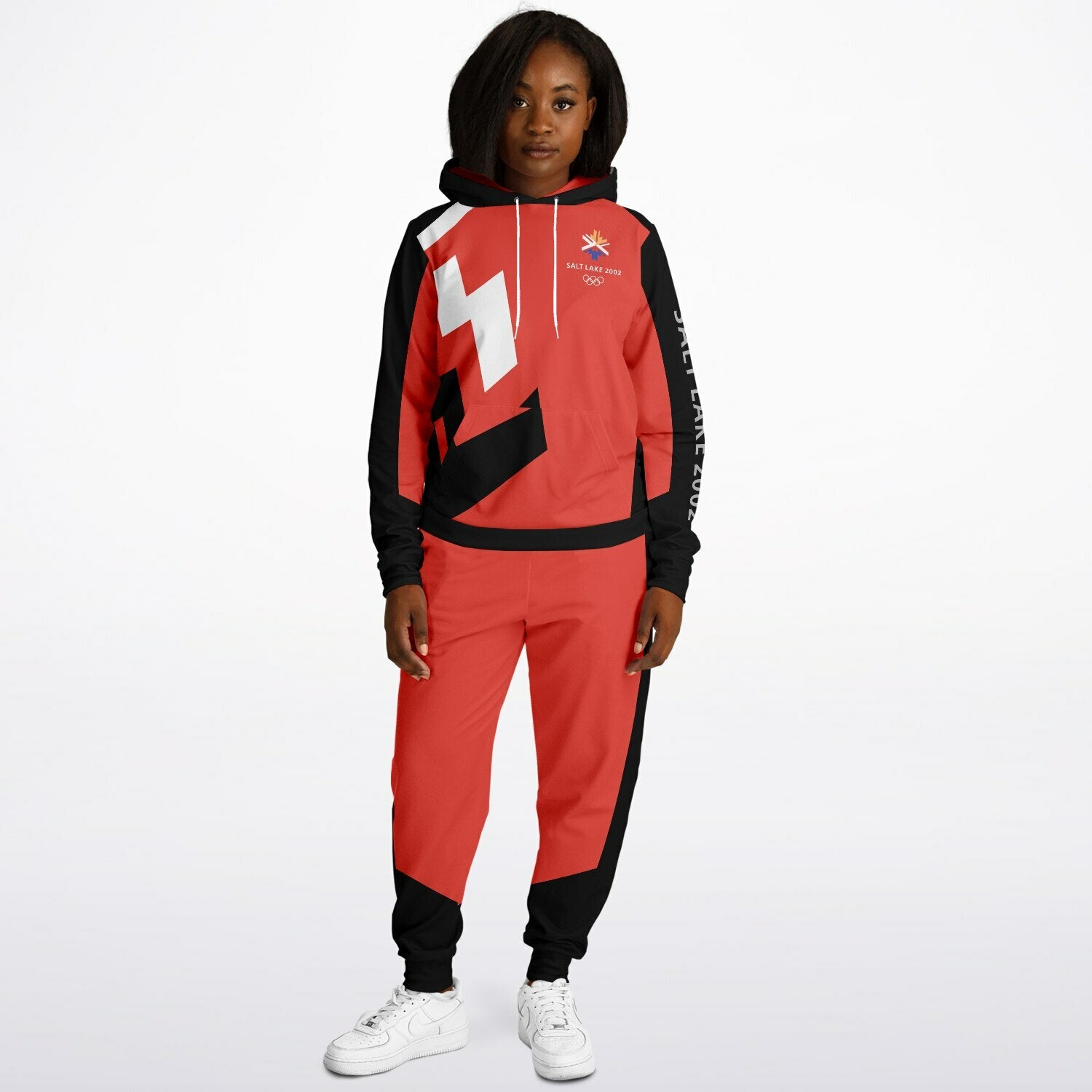 The Salt Lake 2002 Olympics Uniforms Hoodie & Jogger - Red