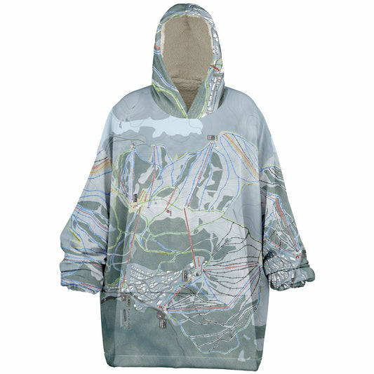 Falls Creek, Australia Ski Trail Map - Snug Hoodie - Powderaddicts