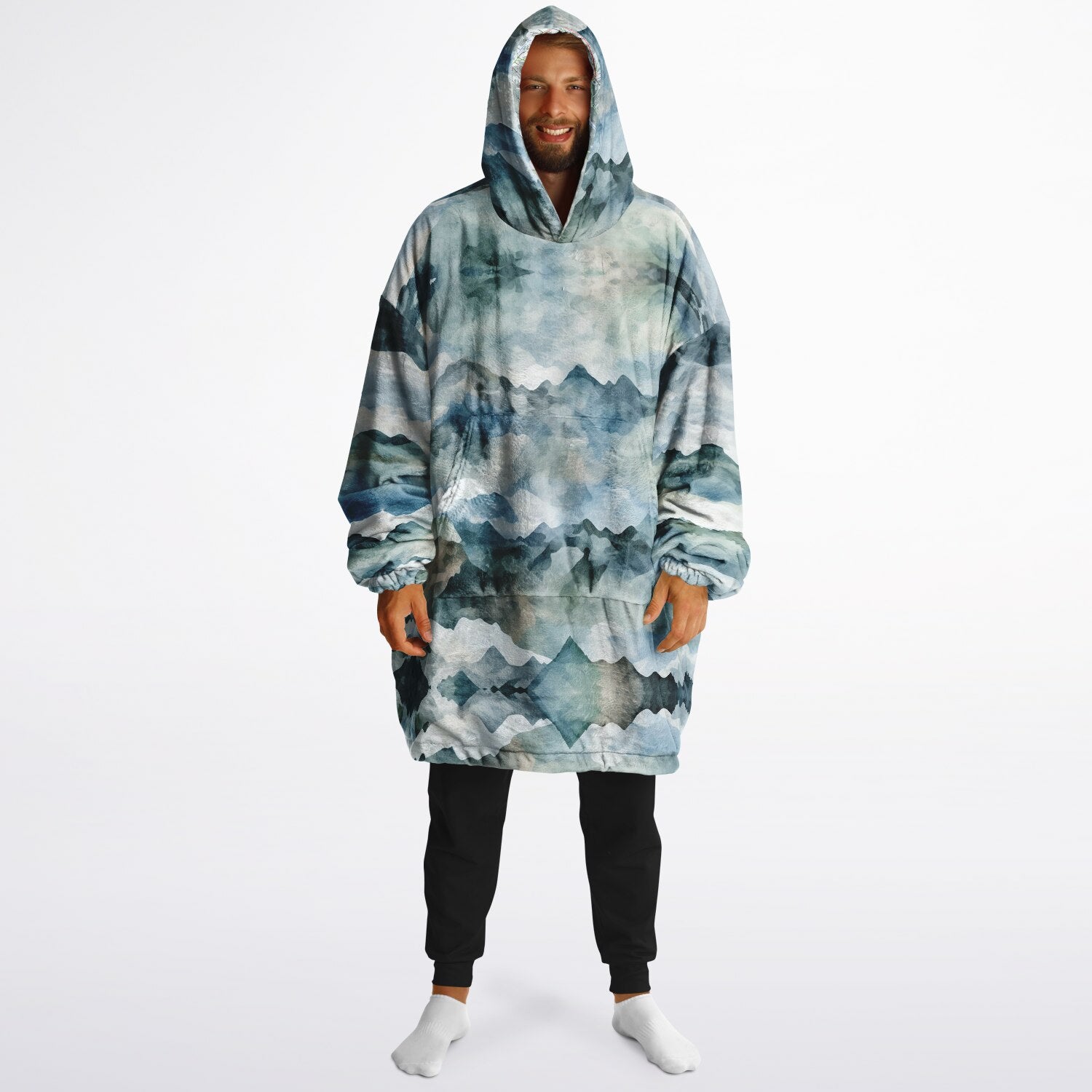 Powder Mountain, Utah Ski Resort Map Reversible Snug Hoodie