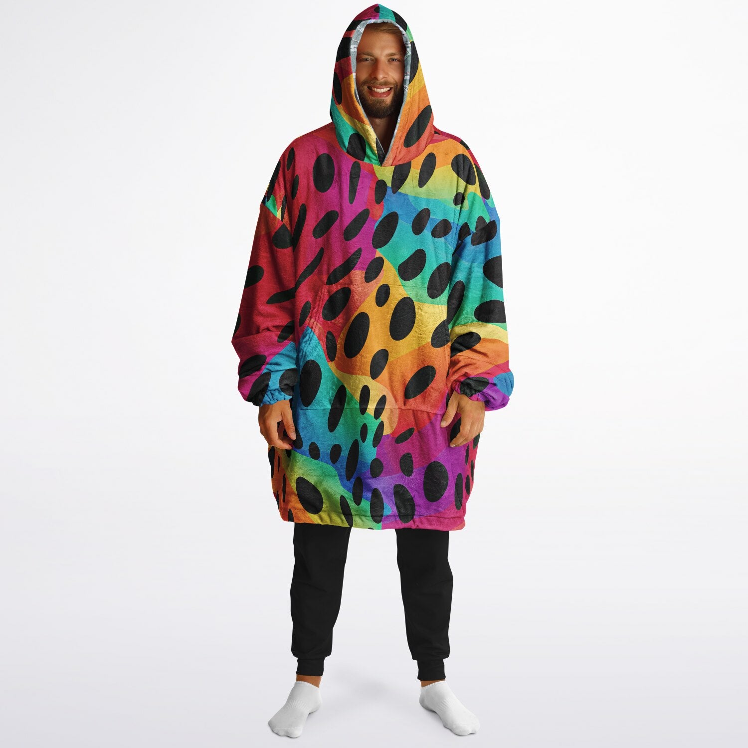 Ski Resort Map Reversible Snug Hoodie.