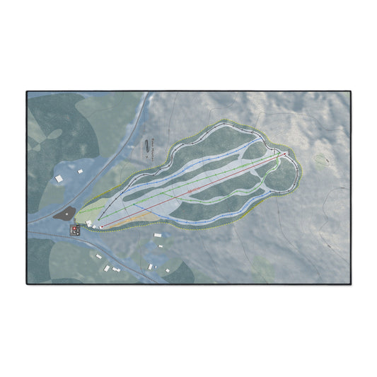Baker Mountain, Maine Ski Resort Map Heavy Duty Floor Mat