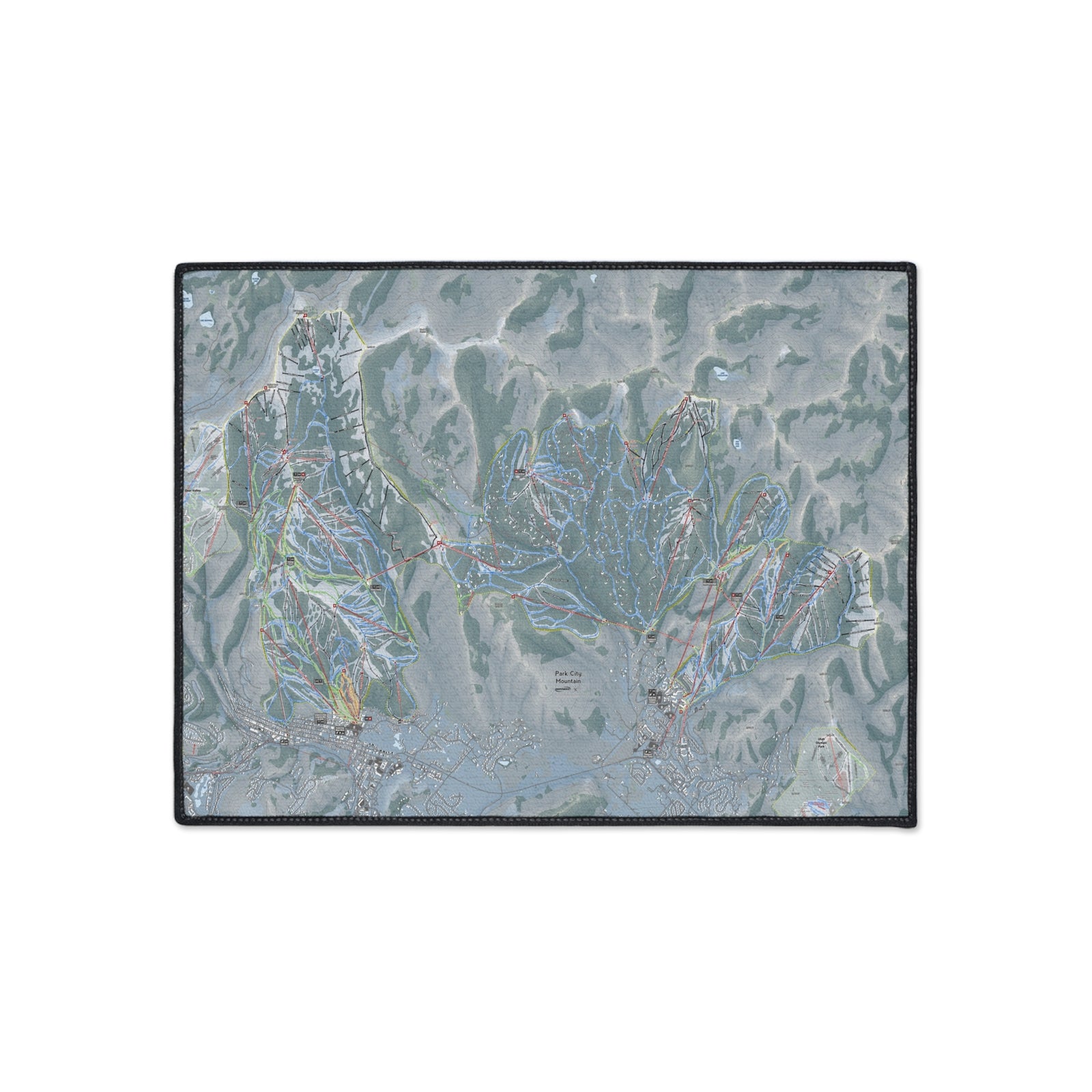 Park City, Utah Ski Resort Map Heavy Duty Floor Mat