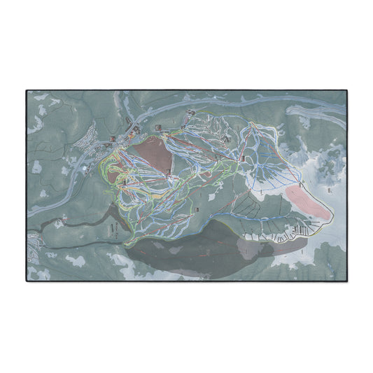 Winter Park, Colorado Ski Resort Map Heavy Duty Floor Mat