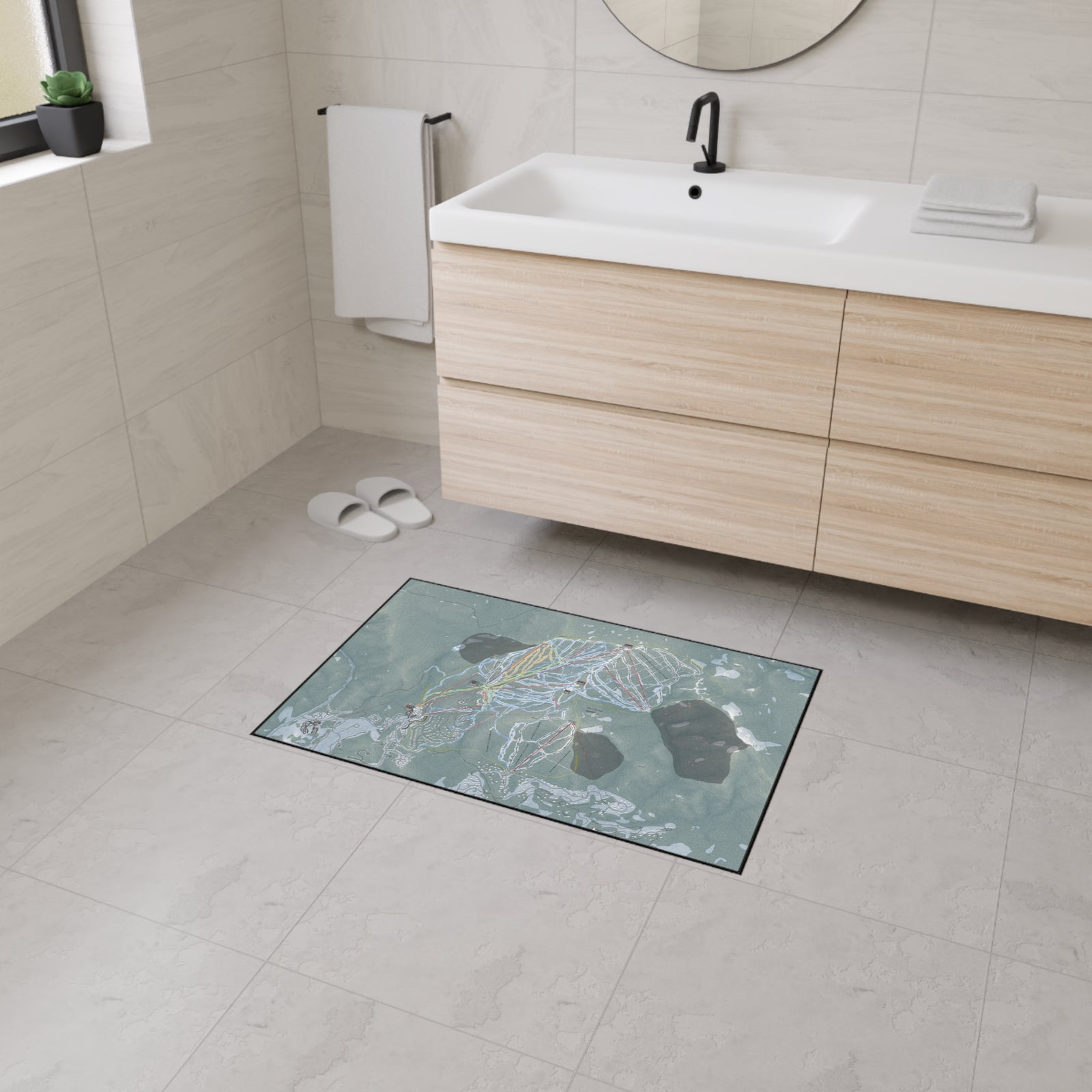 Northstar, California Ski Resort Map Heavy Duty Floor Mat