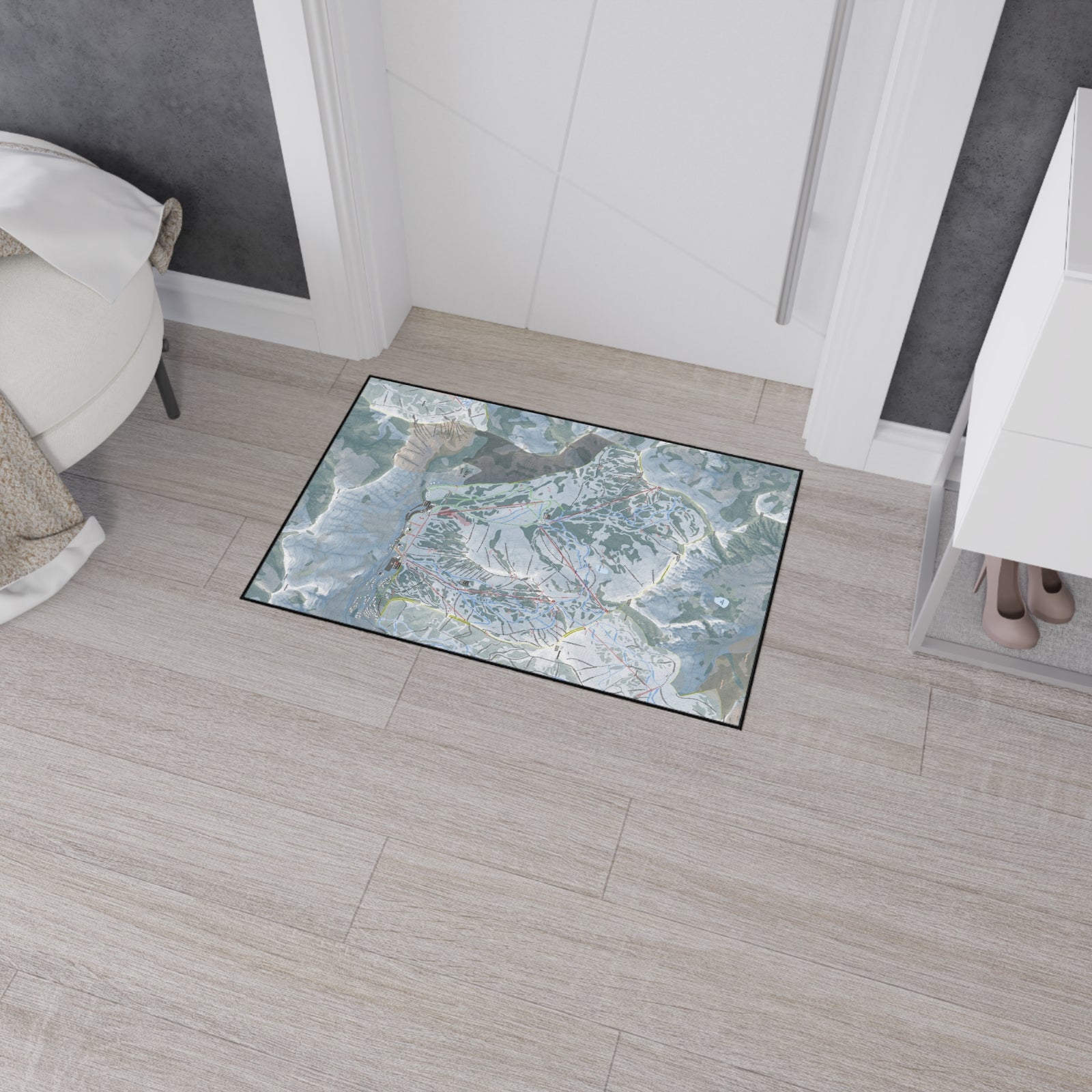 Alta, Utah Ski Resort Map Heavy Duty Floor Mat