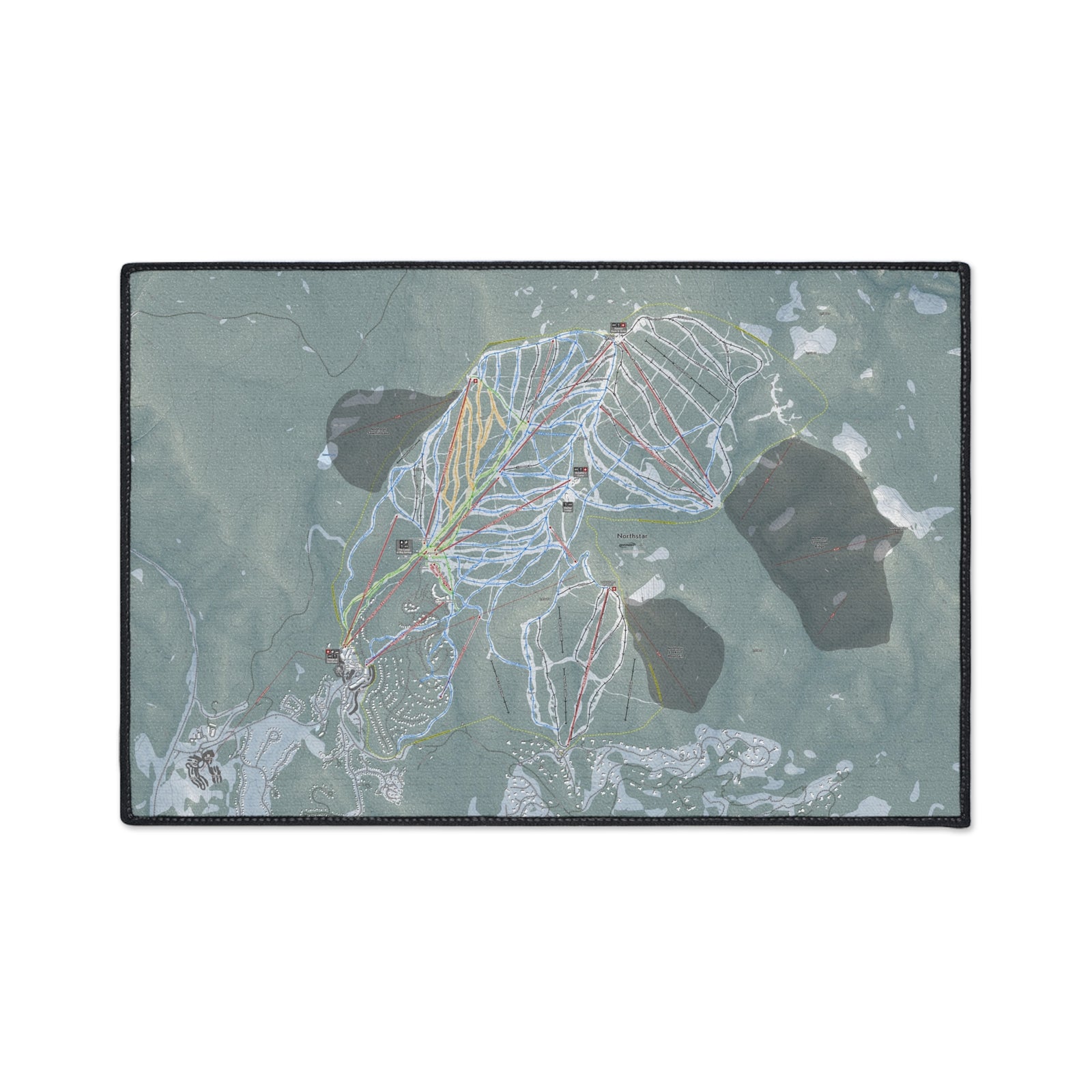Northstar, California Ski Resort Map Heavy Duty Floor Mat