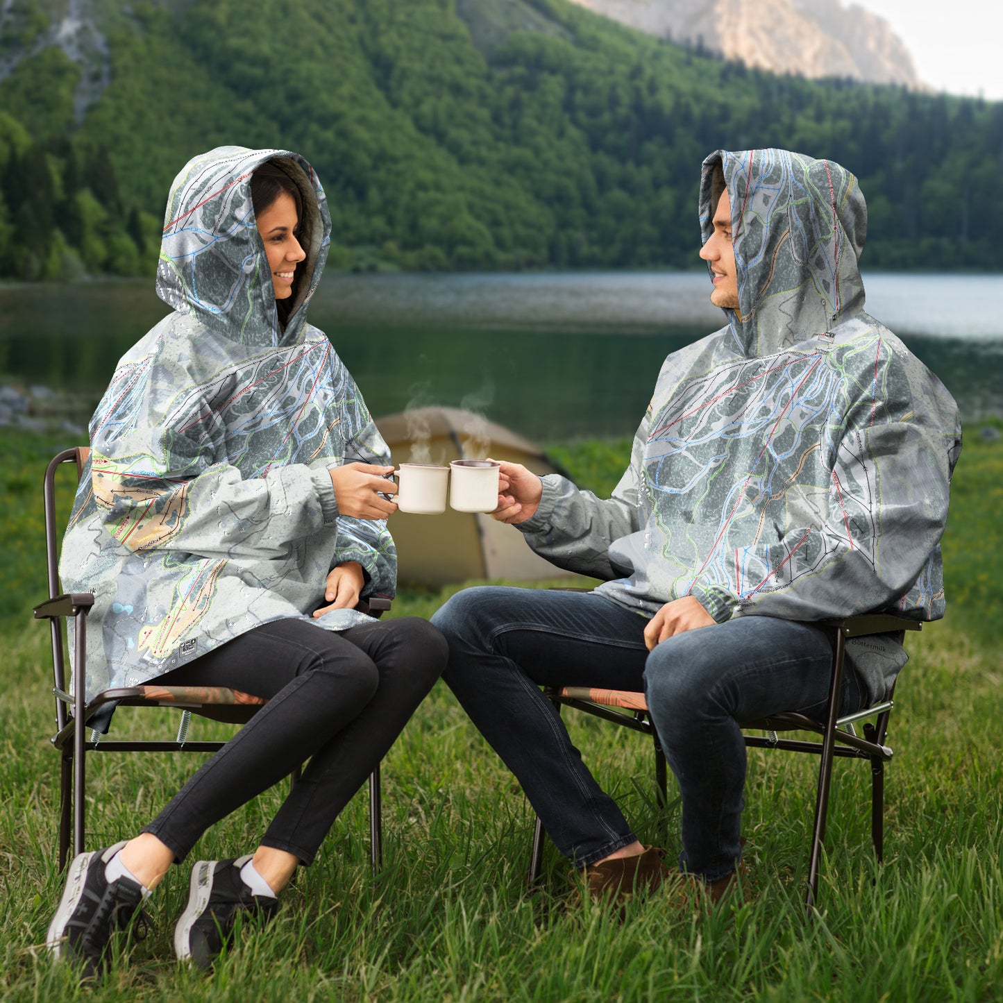 Buttermilk, Colorado Ski Trail Map - Snug Hoodie