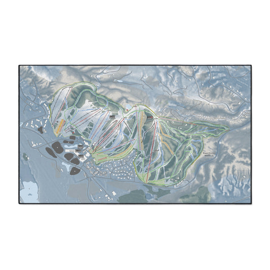 Boyne Mountain, Michigan Ski Resort Map Heavy Duty Floor Mat