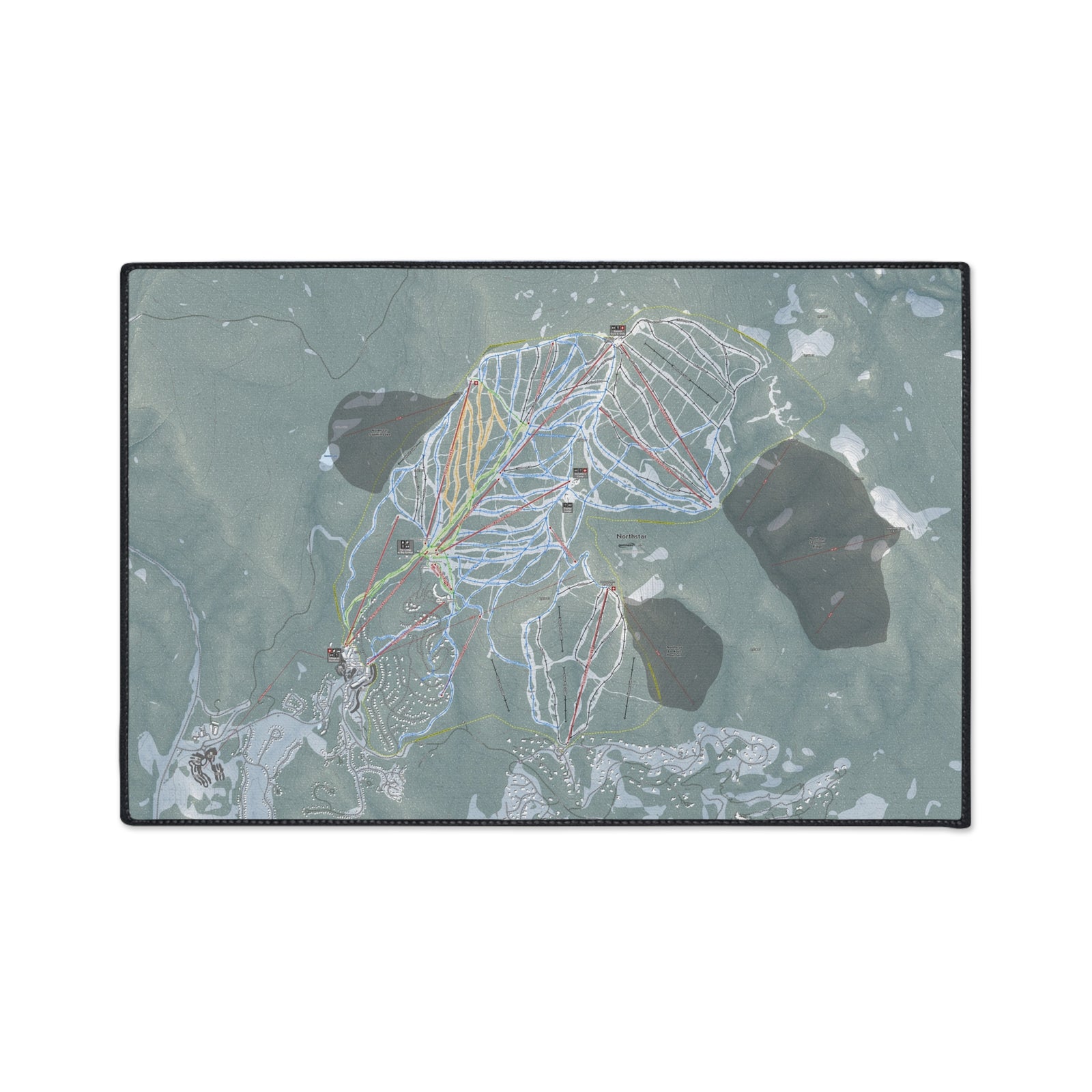 Northstar, California Ski Resort Map Heavy Duty Floor Mat