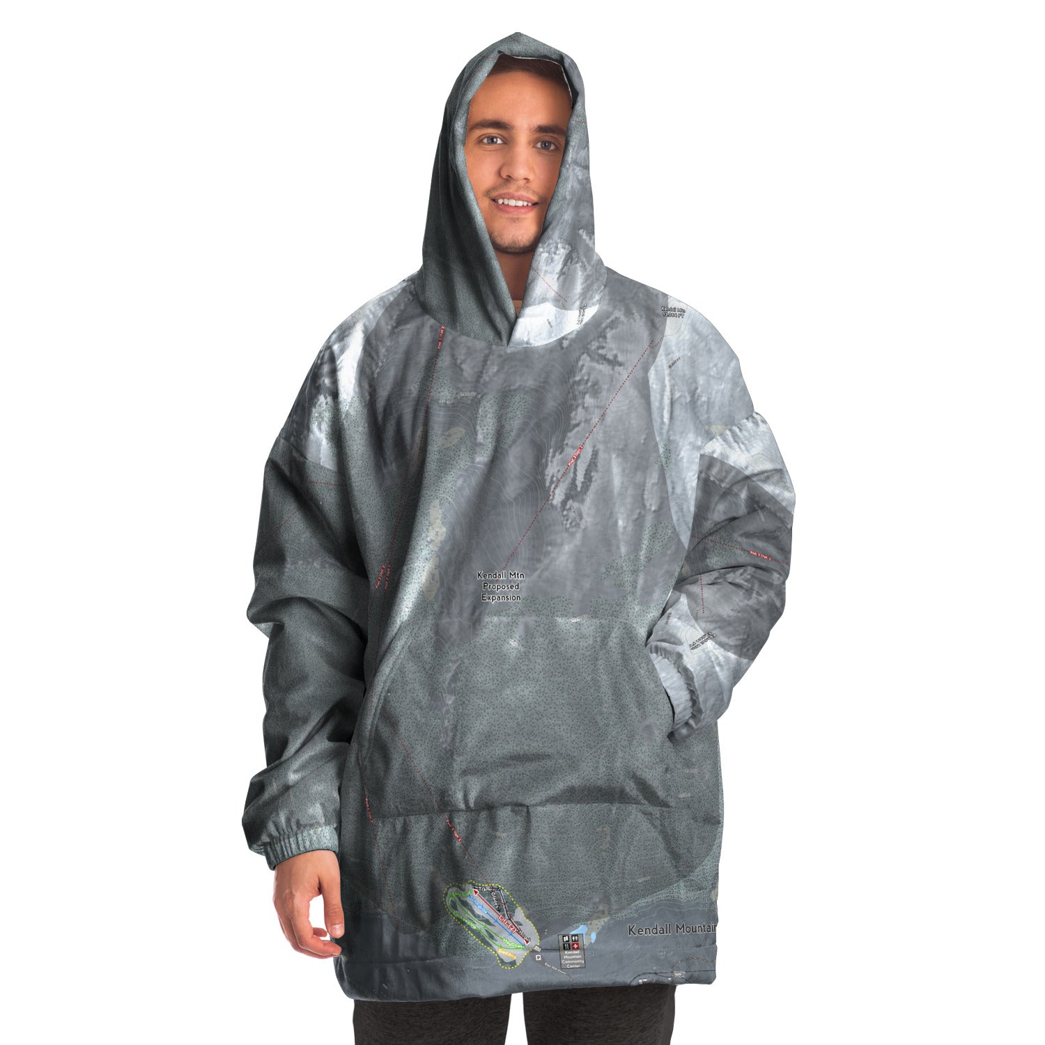 Kendall Mountain, Colorado Ski Trail Map - Snug Hoodie