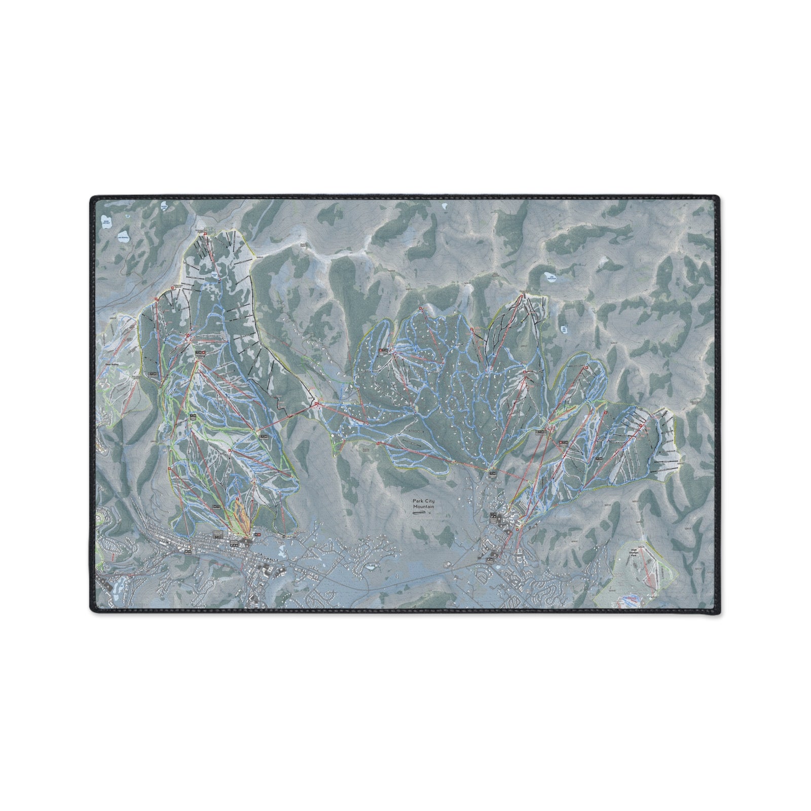 Park City, Utah Ski Resort Map Heavy Duty Floor Mat