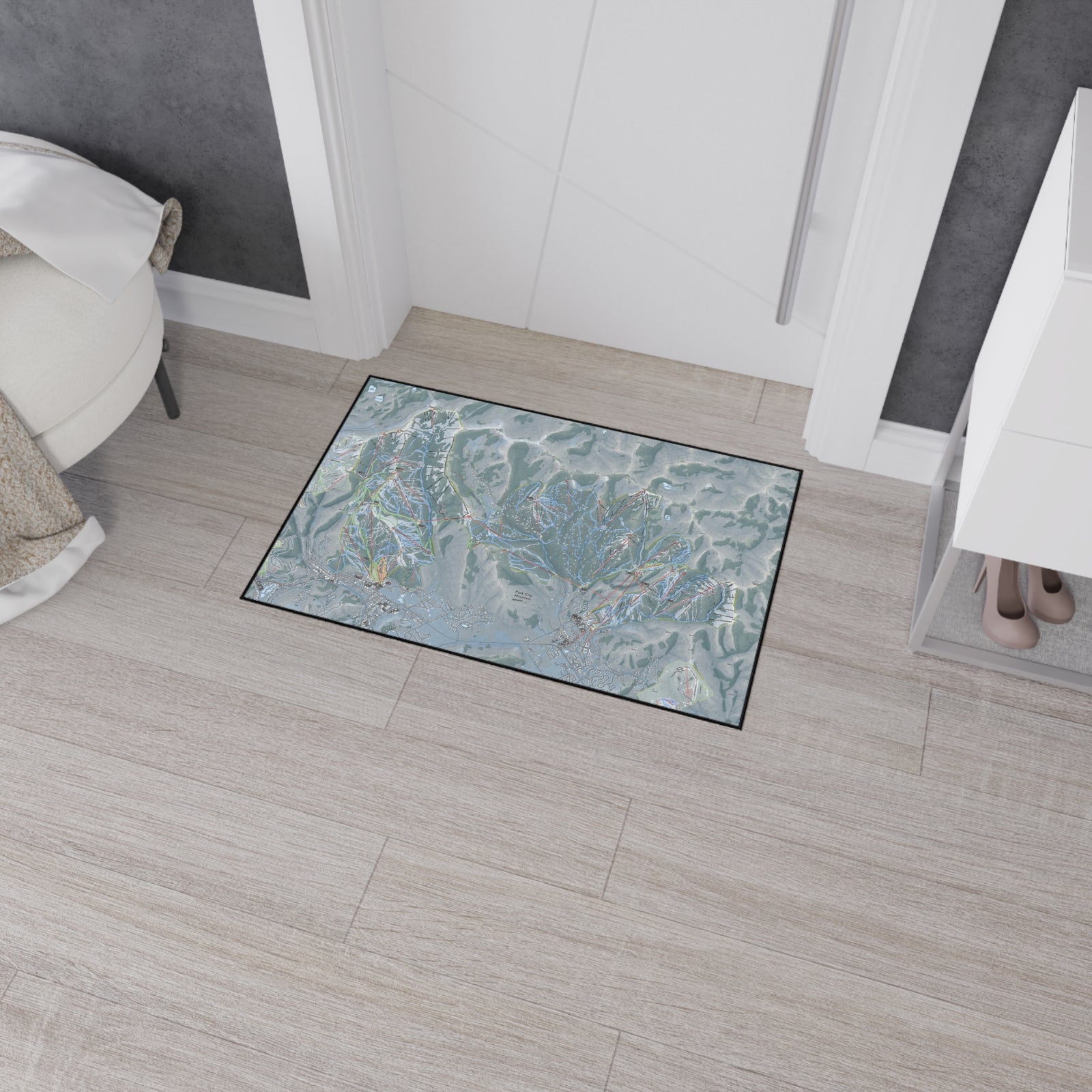 Park City, Utah Ski Resort Map Heavy Duty Floor Mat