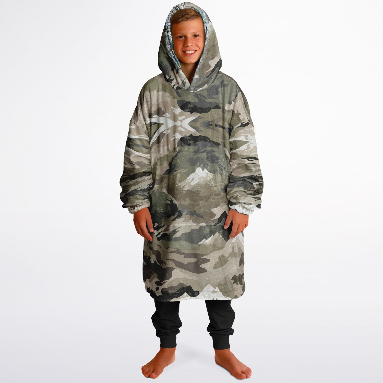 Powder Mountain, Utah Ski Resort Map Reversible Snug Hoodie