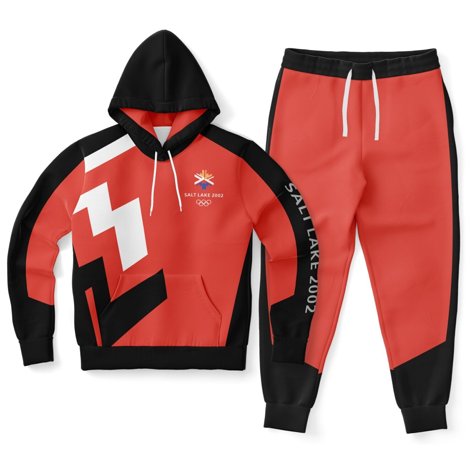 The Salt Lake 2002 Olympics Uniforms Hoodie & Jogger - Red