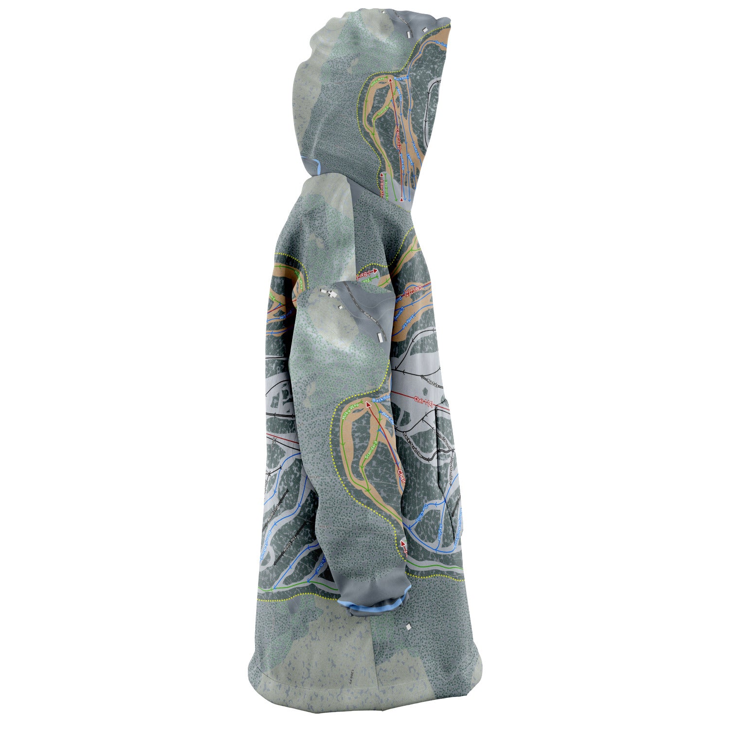 Suicide Six, Vermont Ski Trail Map - Snug Hoodie