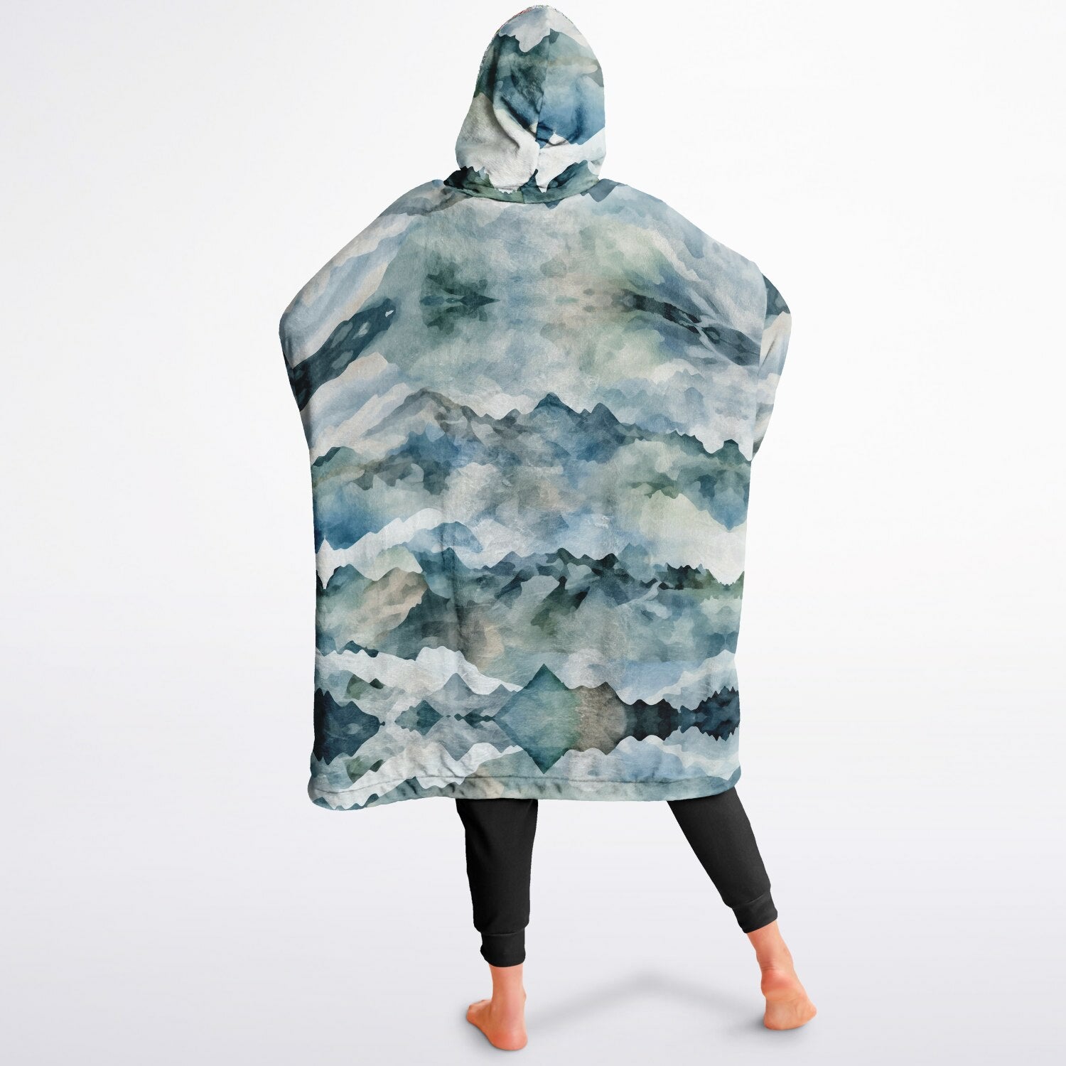 Powder Mountain, Utah Ski Resort Map Reversible Snug Hoodie