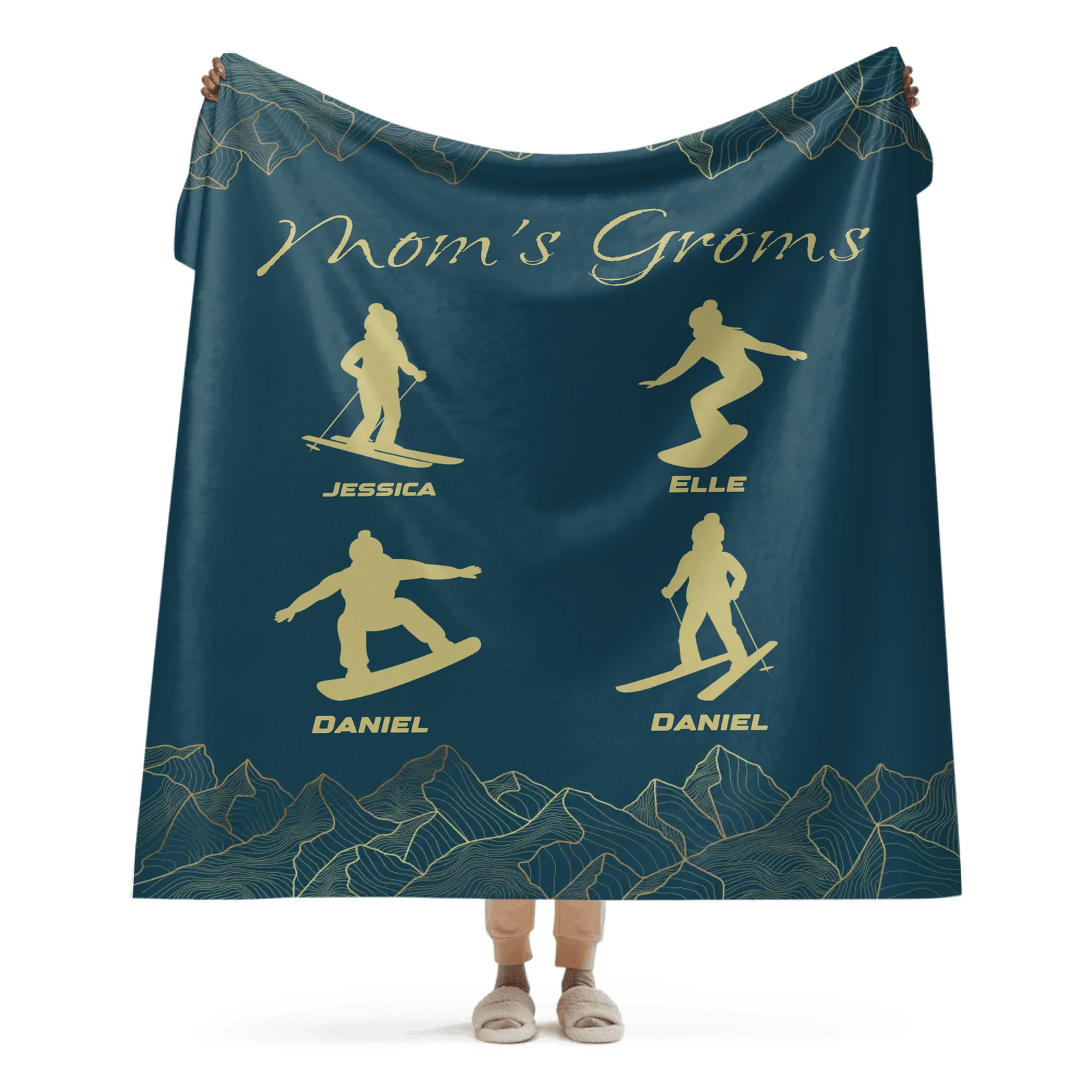 Mom's Groms Blanket - 4 Children