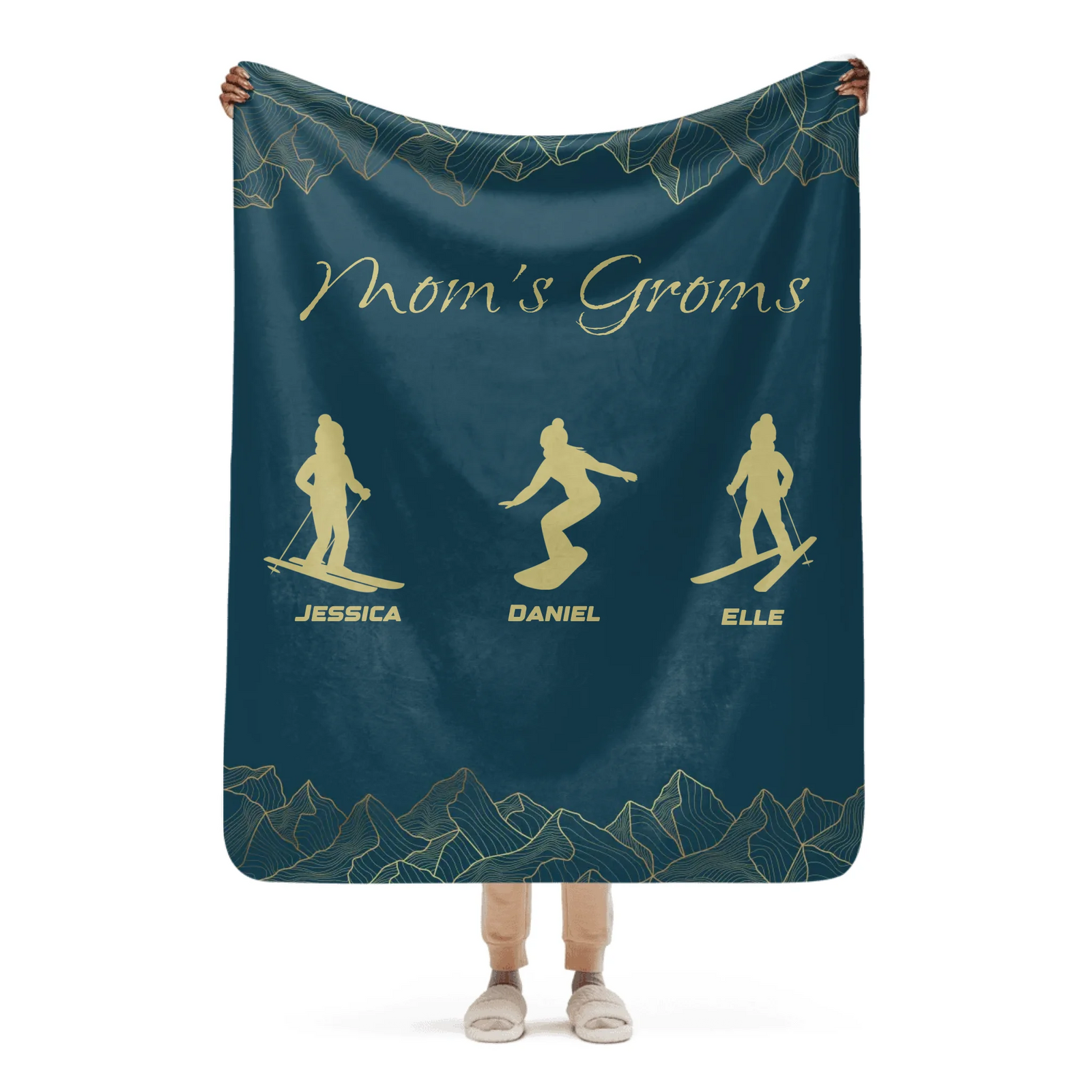 Mom's Groms Blanket - 3 Children