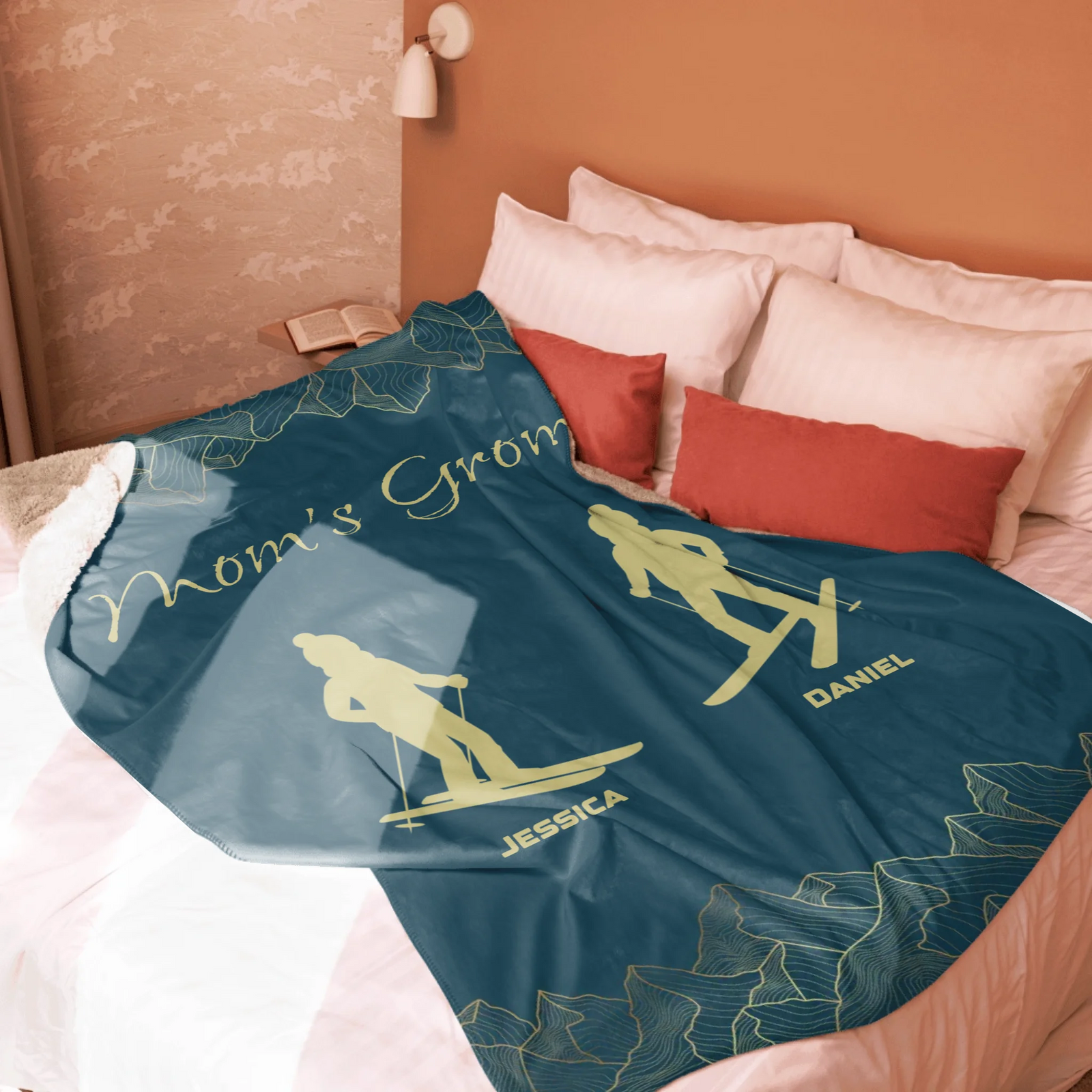 Mom's Groms Blanket - 2 Children