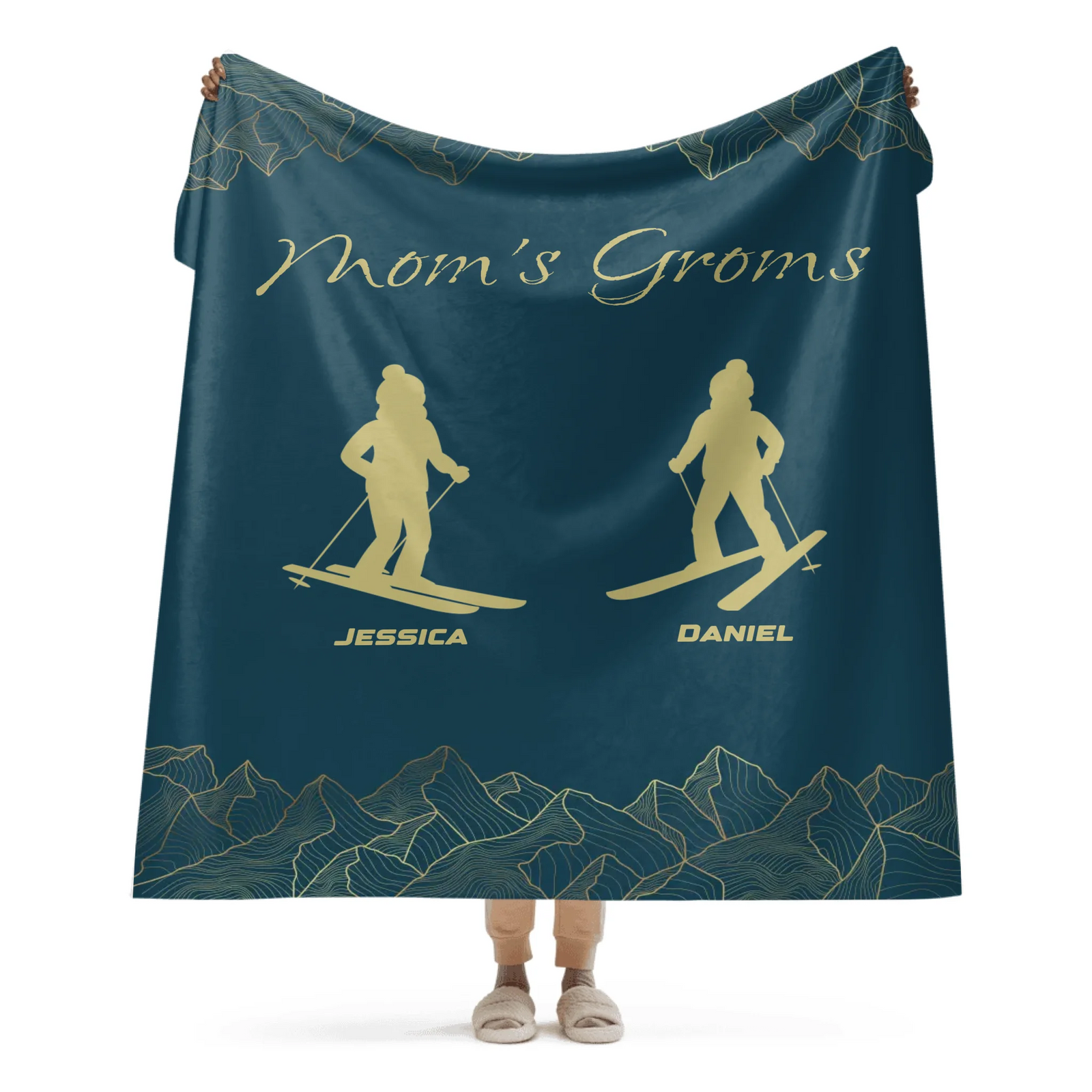 Mom's Groms Blanket - 2 Children