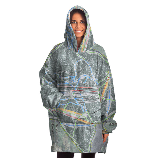 Berkshire East, Massachusetts Ski Trail Map - Snug Hoodie