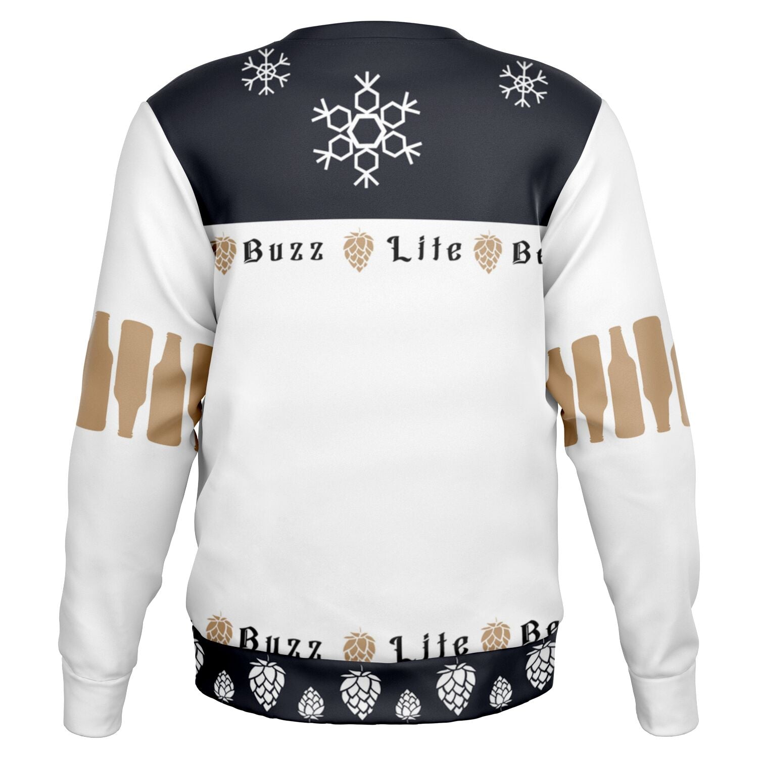 Buzz Lite Beer Ugly Christmas Sweater for Skiers - Fashion Sweatshirt
