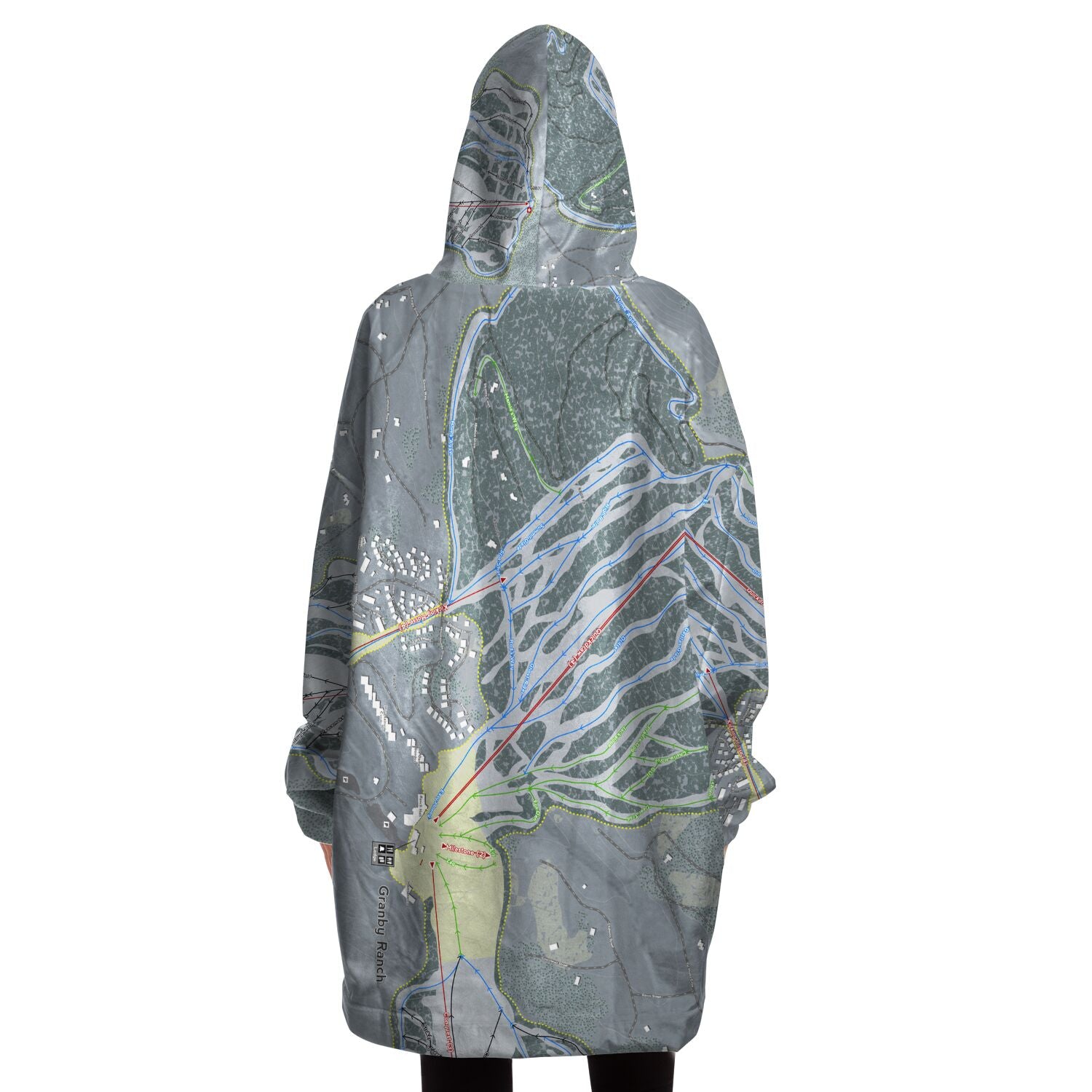 Granby Ranch, Colorado Ski Trail Map - Snug Hoodie