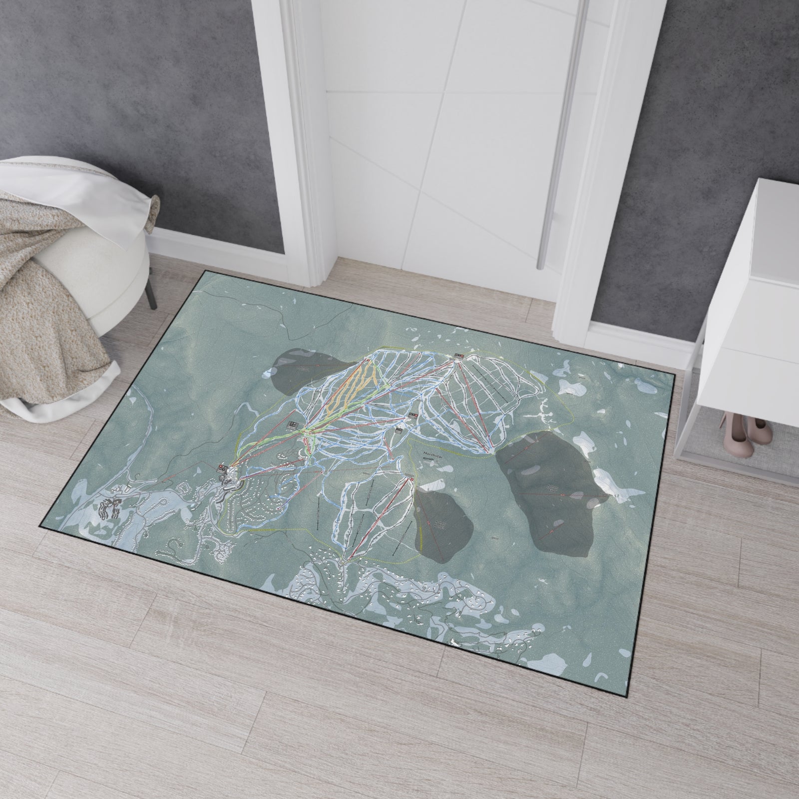 Northstar, California Ski Resort Map Heavy Duty Floor Mat