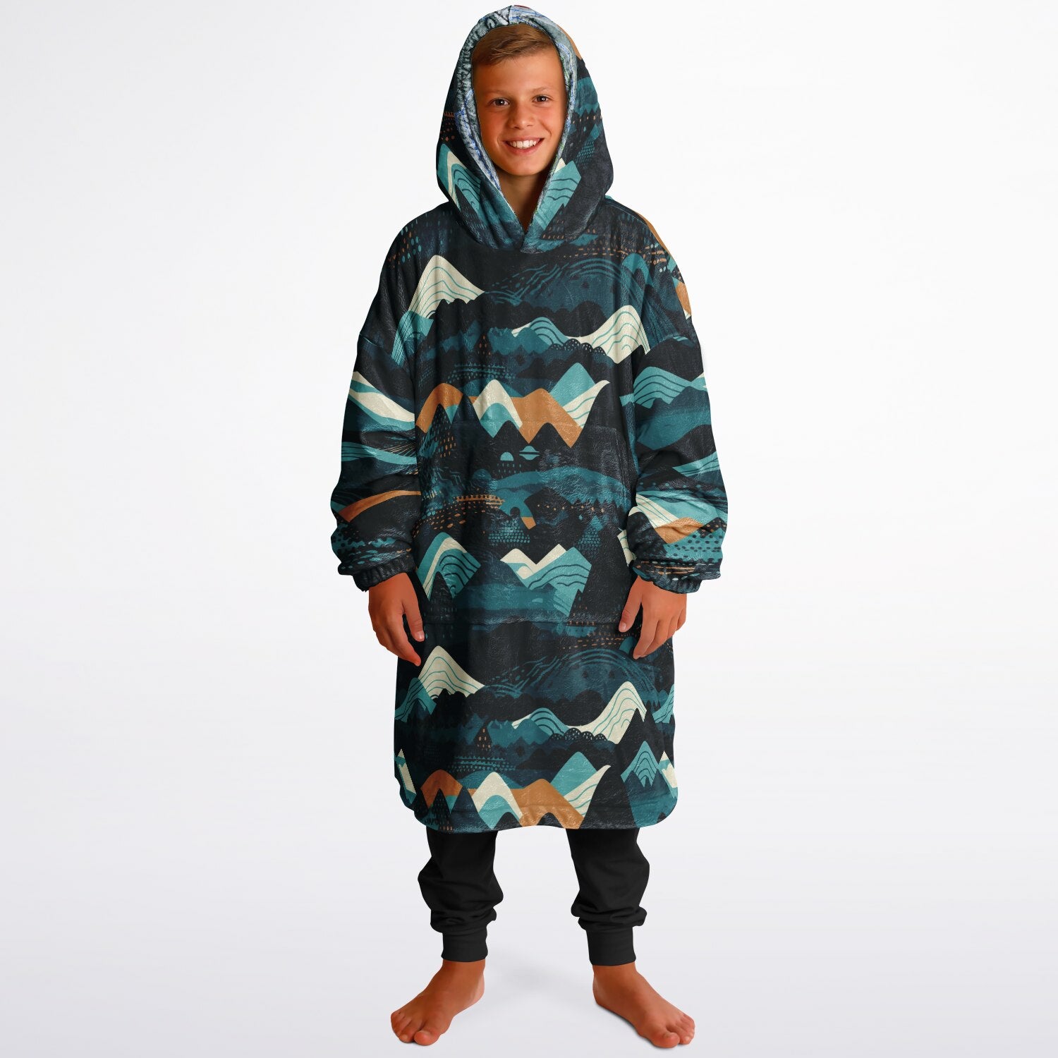 Waterville Valley, New Hampshire Ski Resort Map Reversible Snug Hoodie