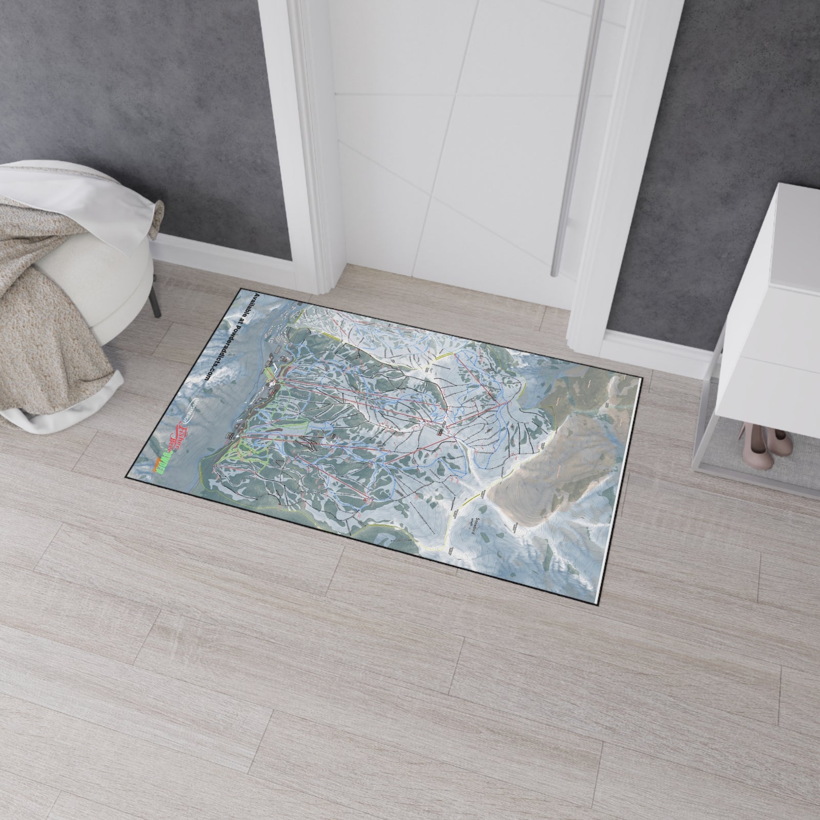 FISHER Snowbird, Utah Ski Resort Map Heavy Duty Floor Mat