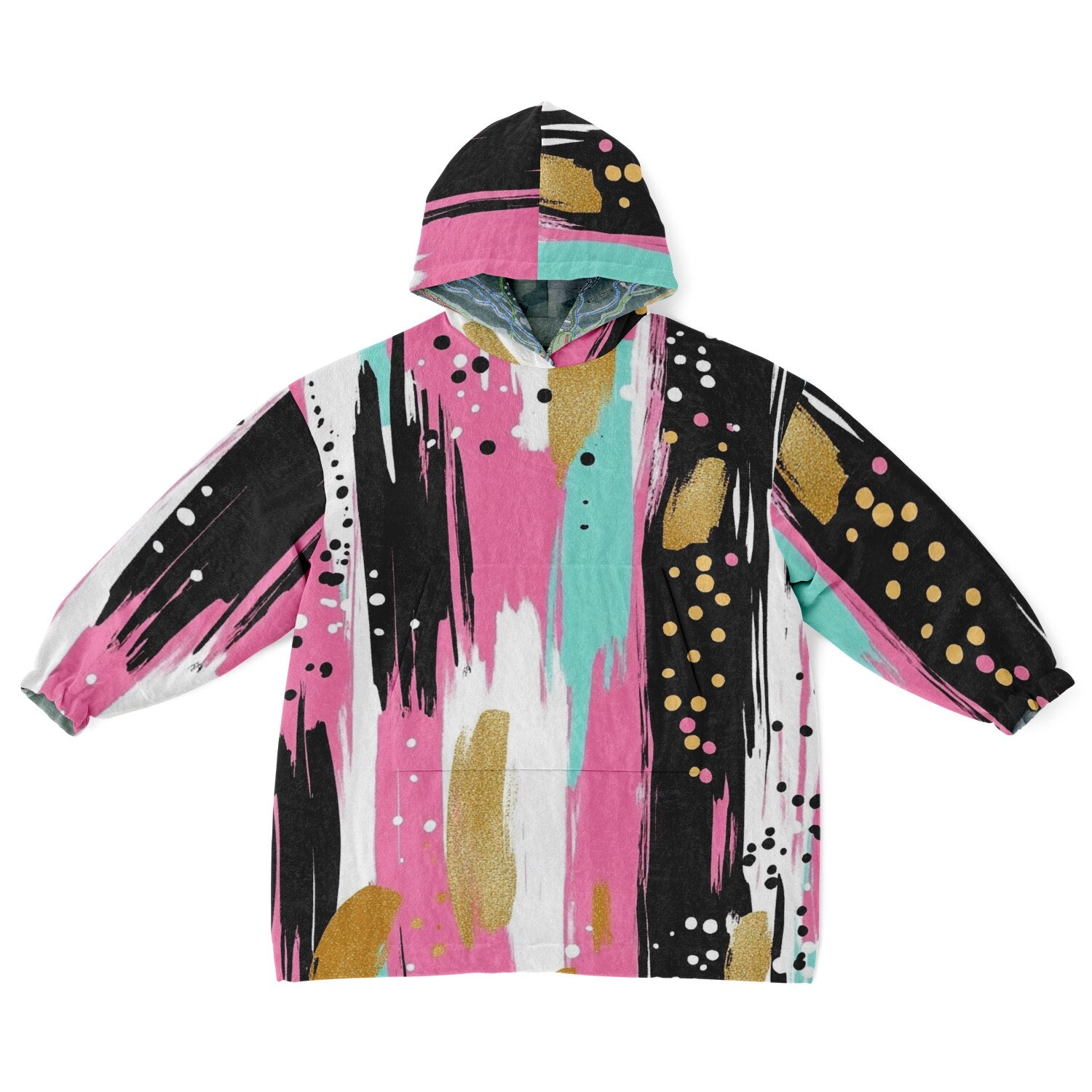 Bretton Woods, New Hampshire Ski Resort Map Reversible Snug Hoodie