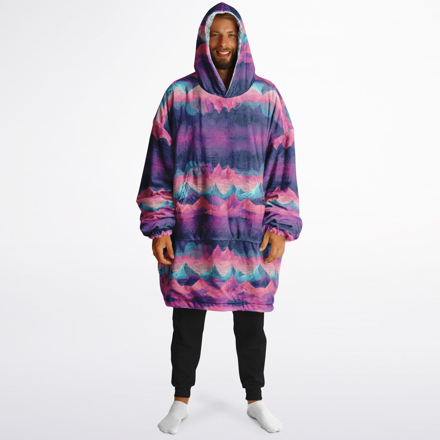 Powder Mountain, Utah Ski Resort Map Reversible Snug Hoodie