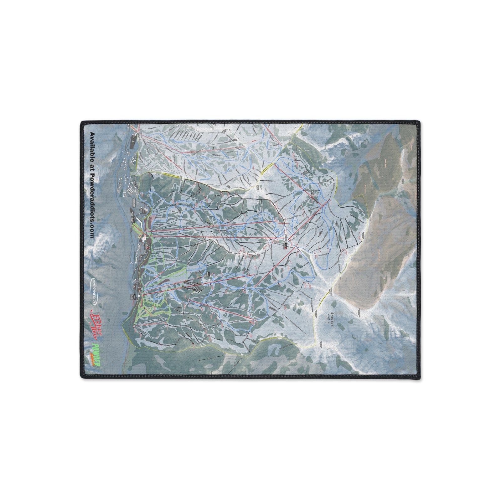 FISHER Snowbird, Utah Ski Resort Map Heavy Duty Floor Mat
