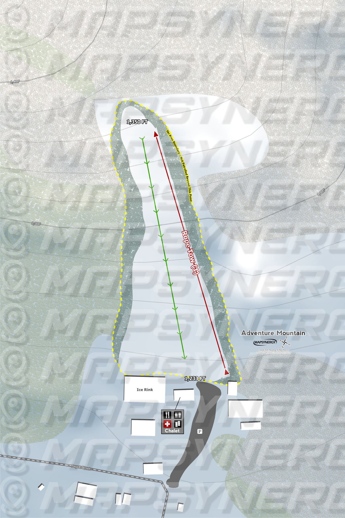 Adventure Mountain trail map
