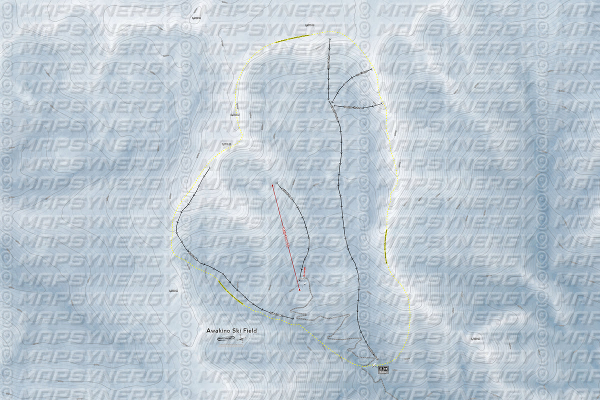 Awakino Ski Field trail map