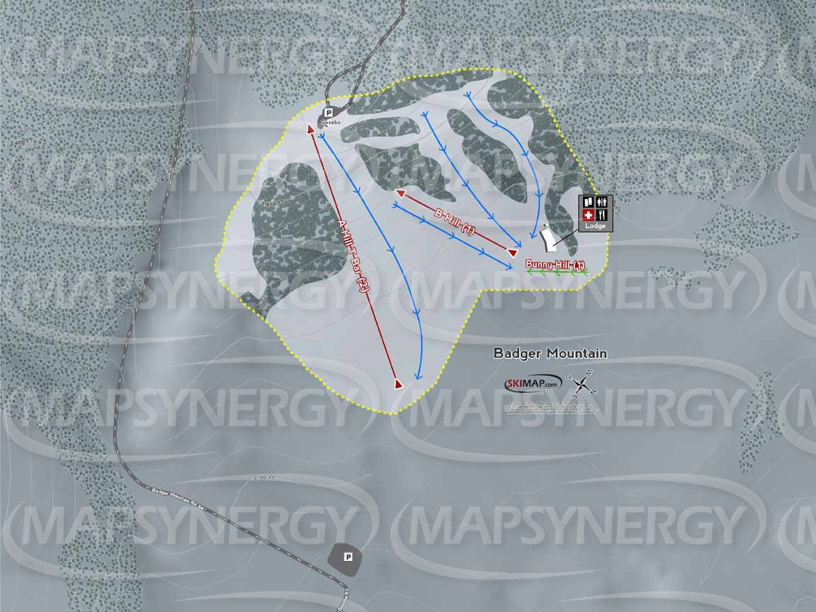 Badger Mountain trail map