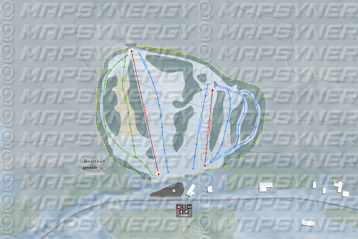 Beartown trail map