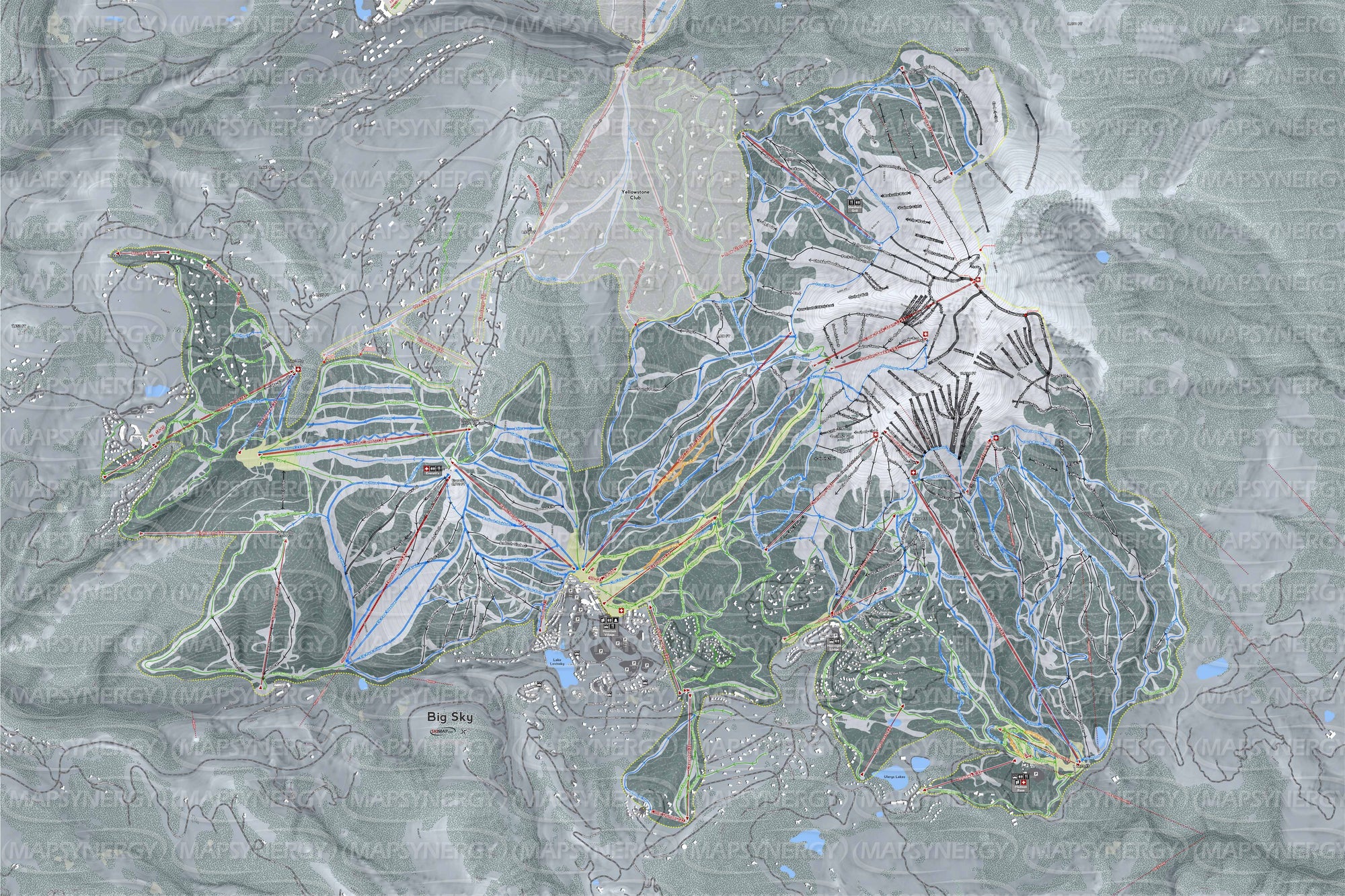Big Sky trail map
