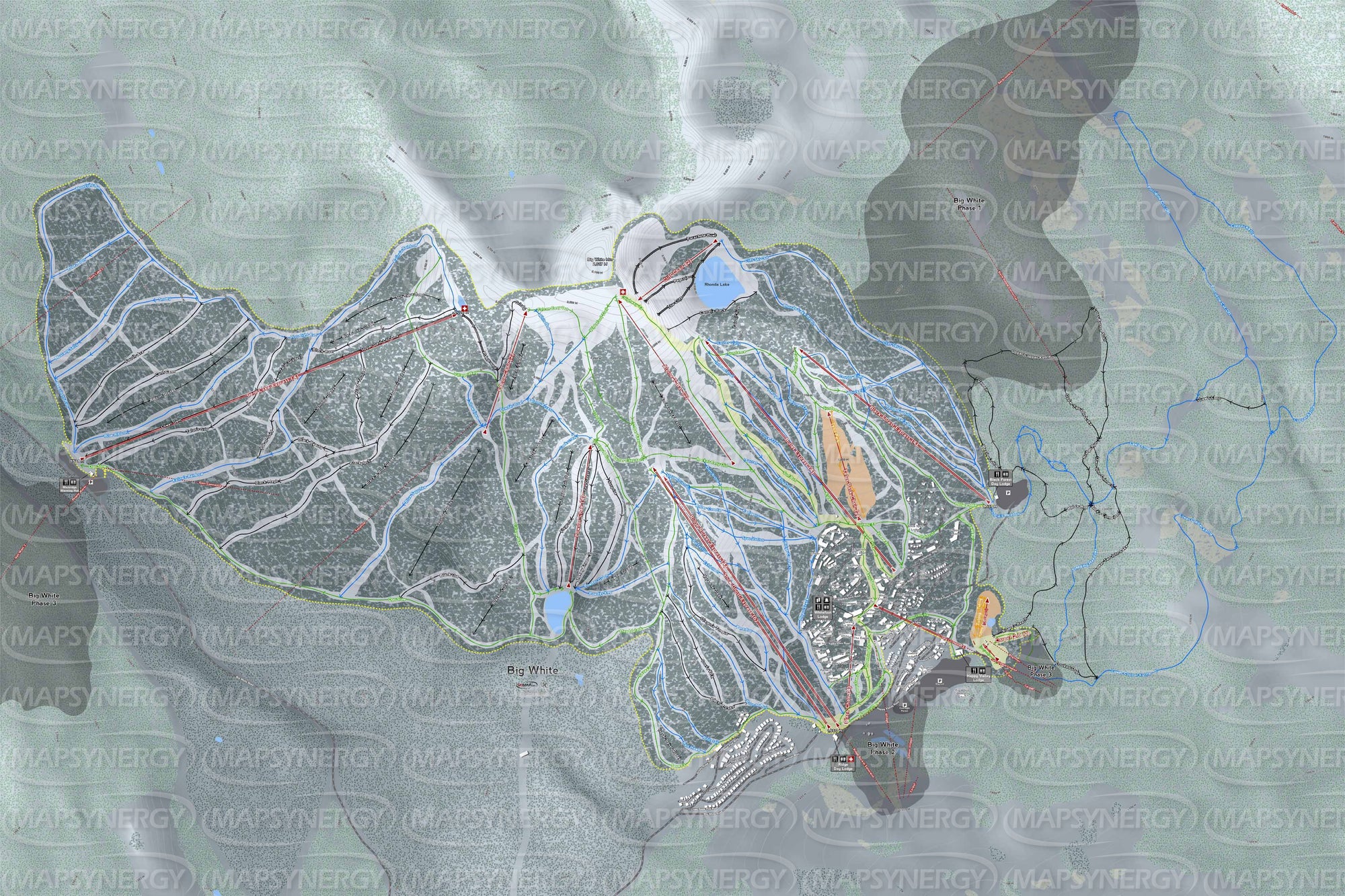 Big White trail map