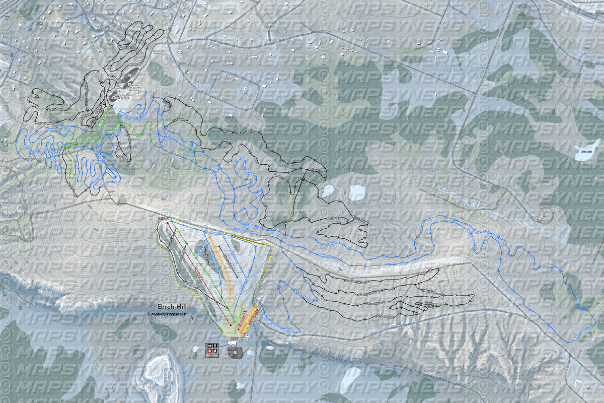 Birch Hill trail map