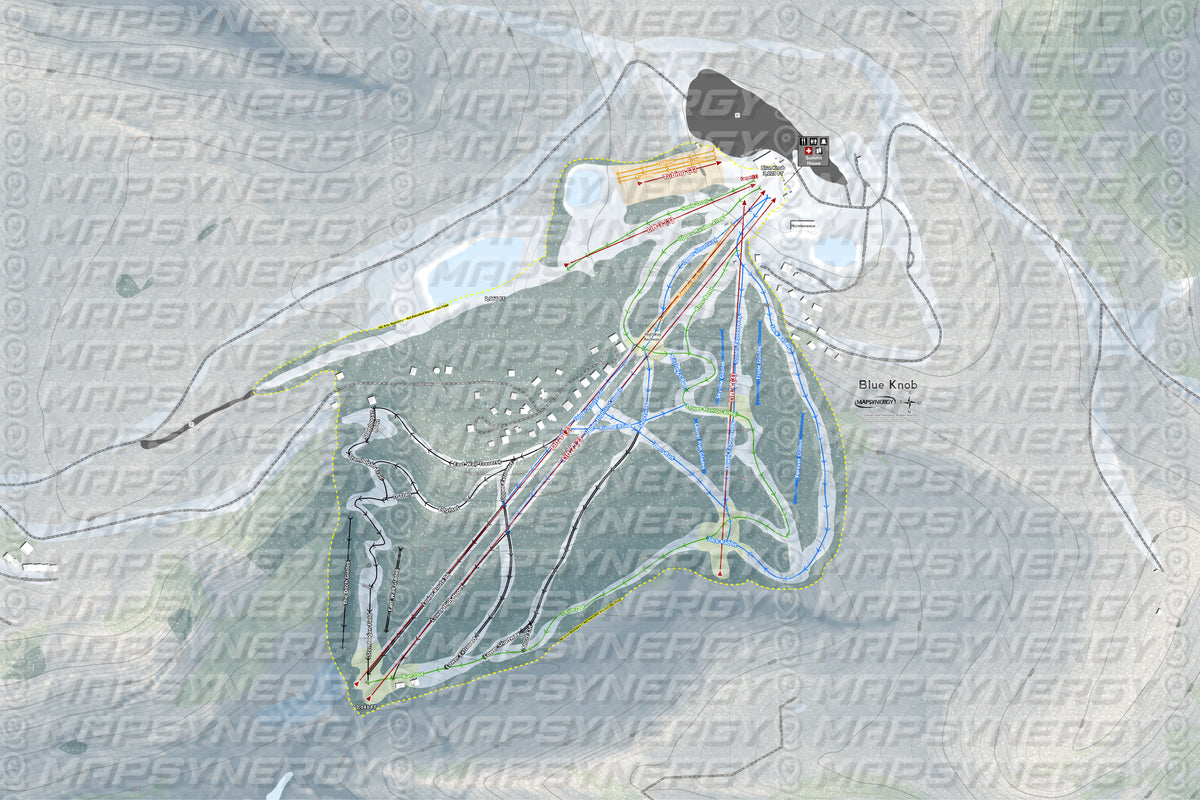 Blue Knob trail map
