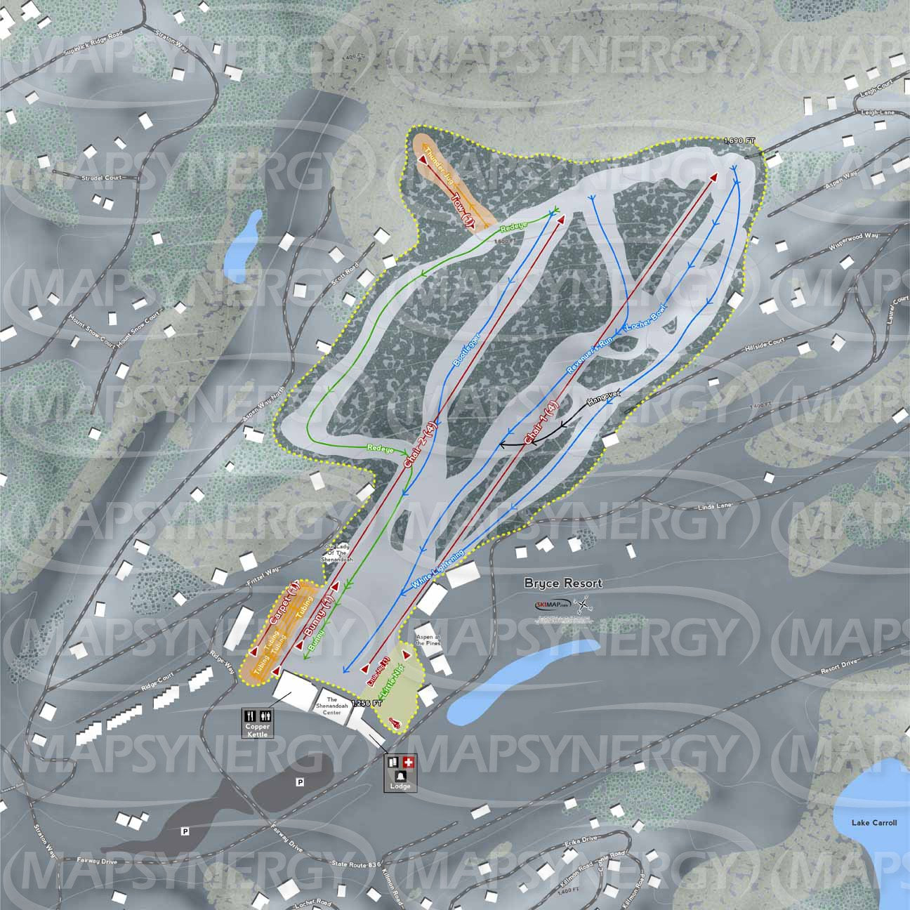 Bryce trail map