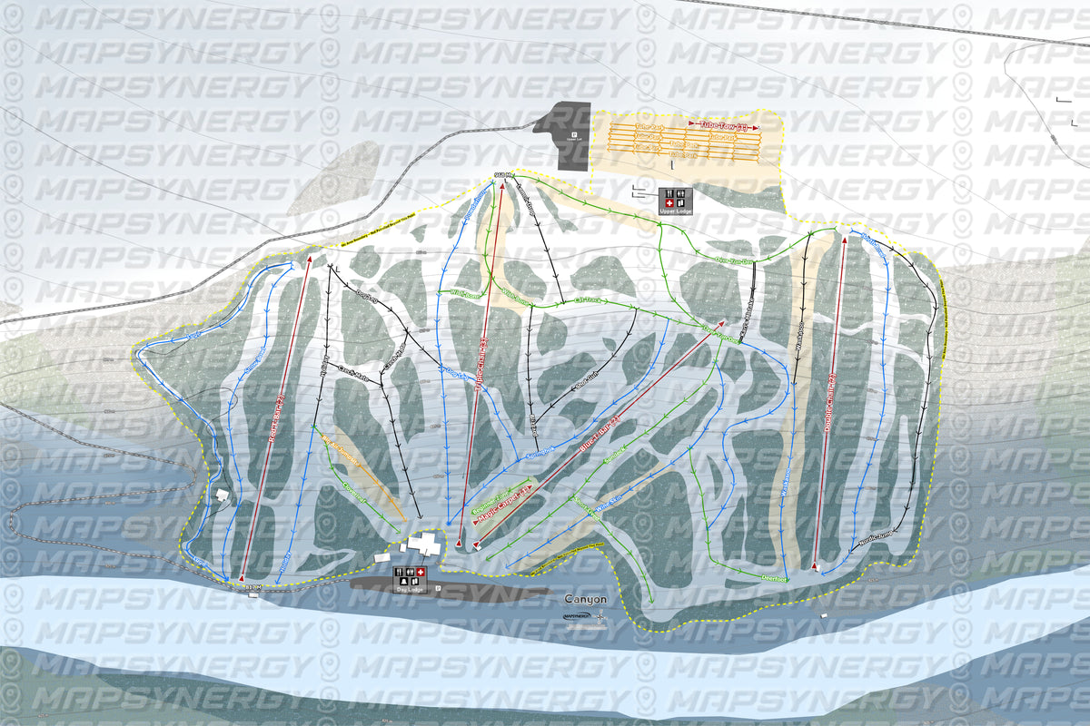 Canyon trail map