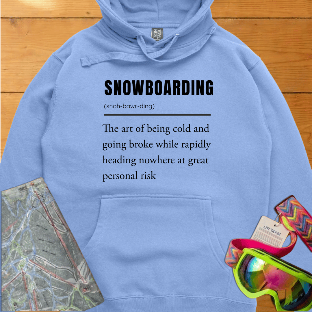 Snowboarding Definition Hoodie – for Snowboard lovers