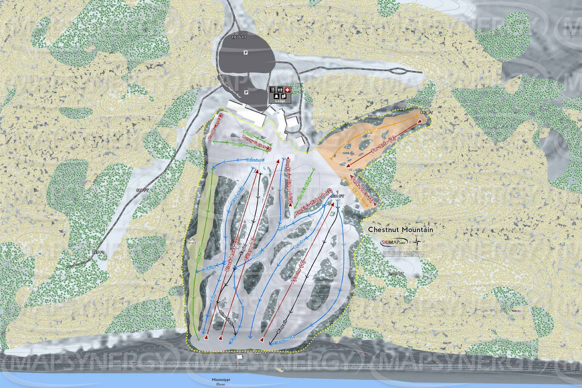 Chestnut Mountain trail map