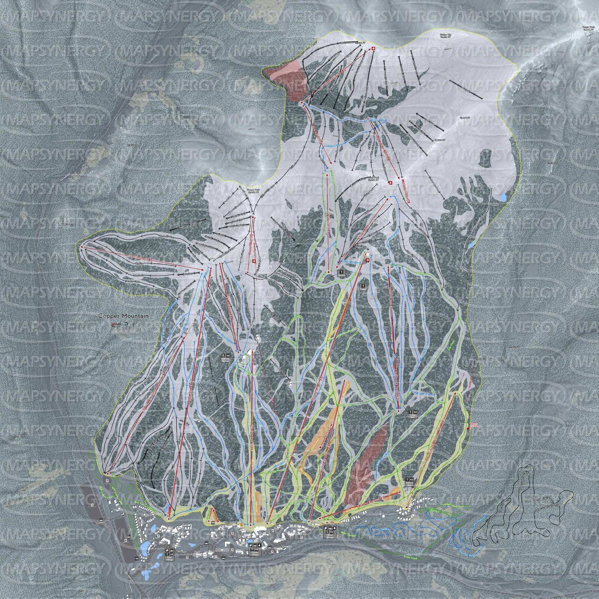 Copper Mountain trail map