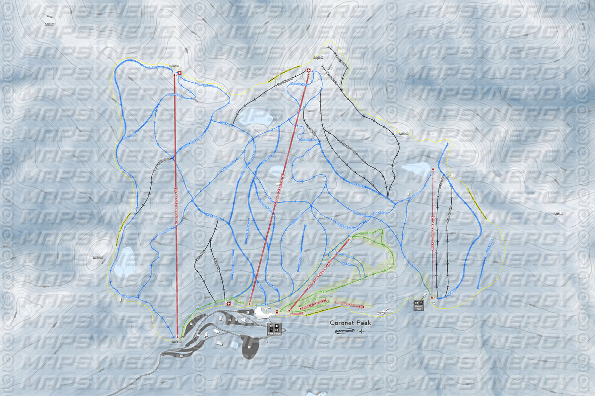 Coronet Peak trail map