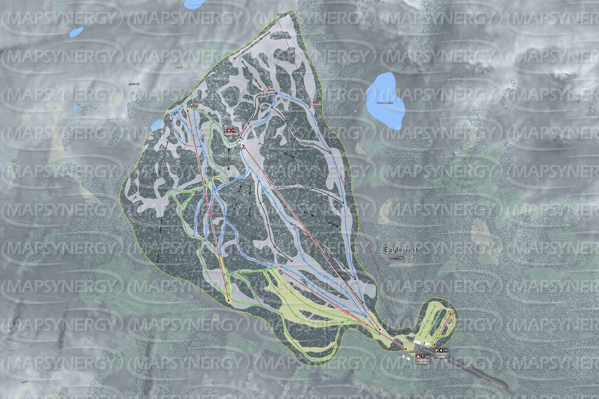 Eaglecrest trail map