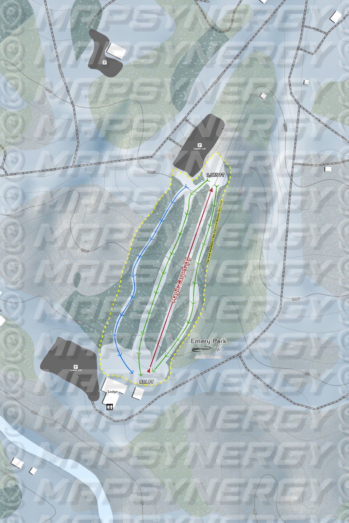 Emery Park trail map