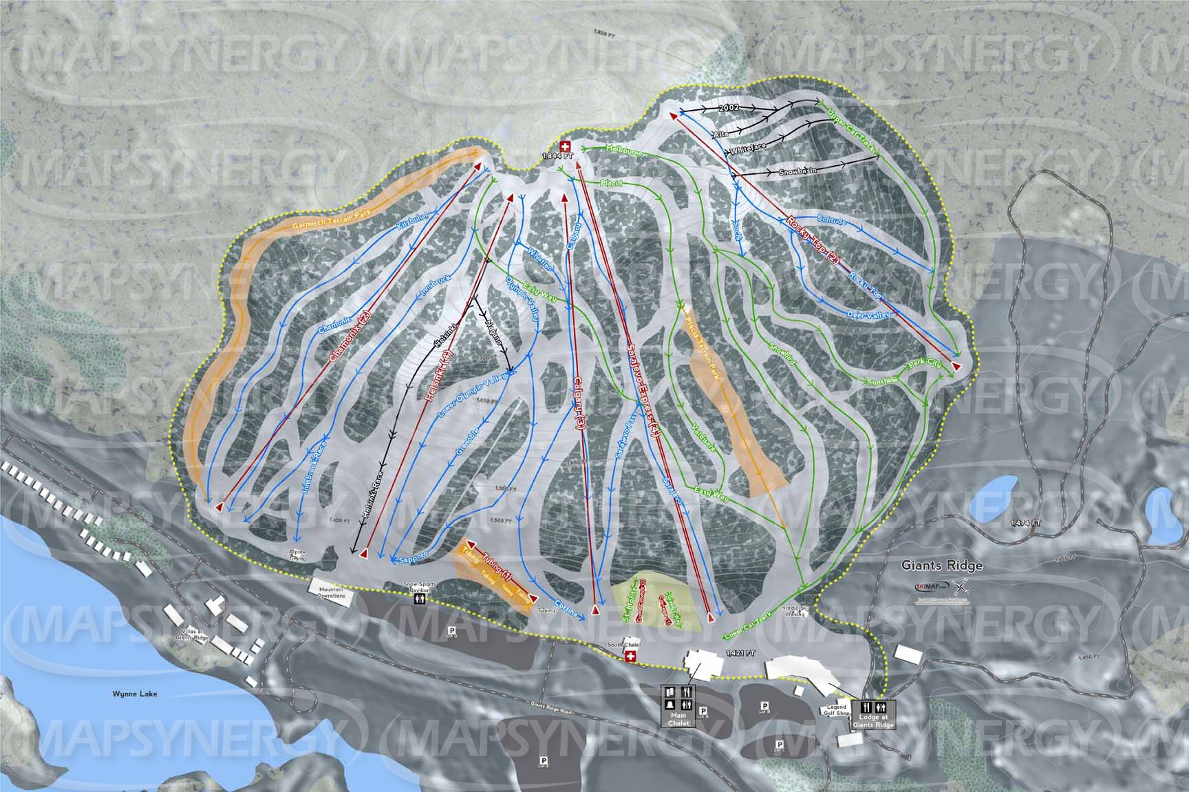 Giants Ridge trail map